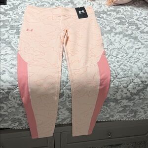 Under Armour Women's Peach and Pink Leggings
